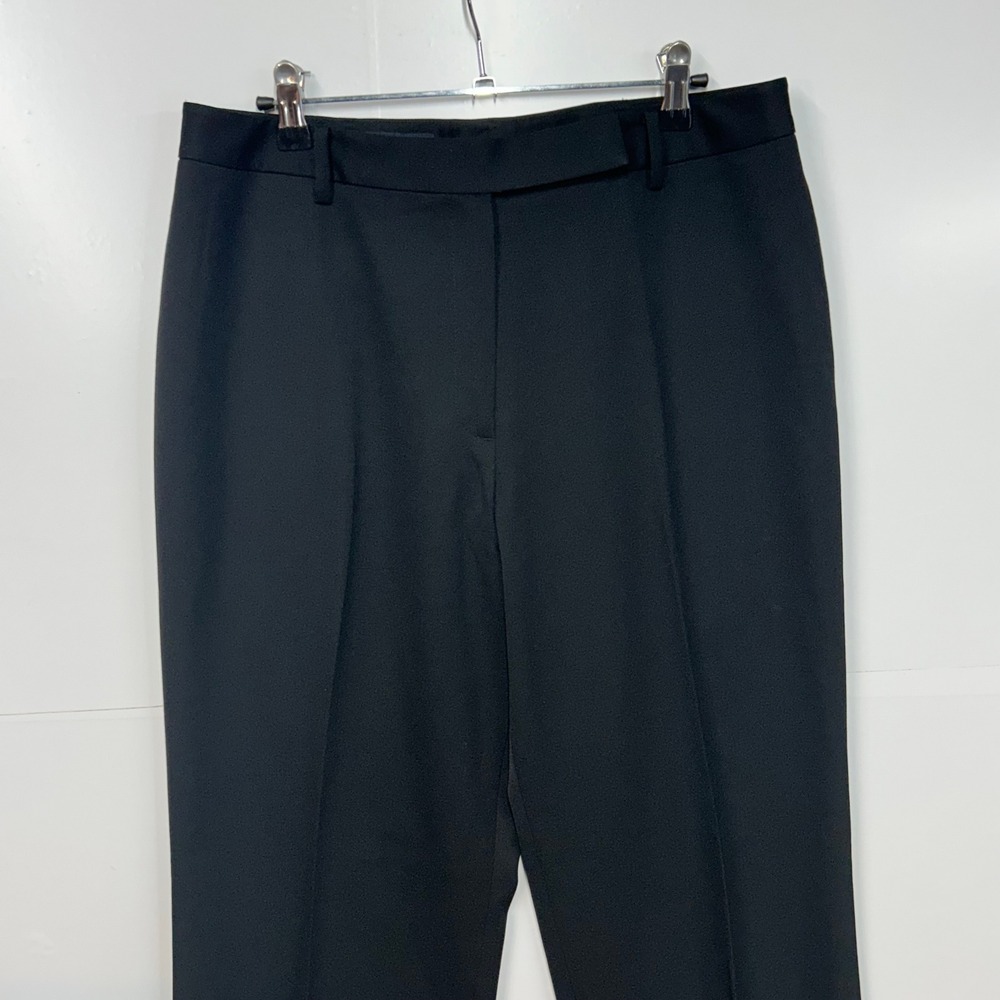 Brooks Brothers Petite 12P Black 100% Wool Bemberg Lined Straight Dress Pants - Picture 6 of 13